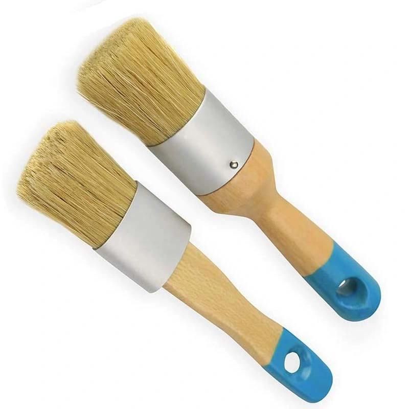 Hot Sale Professional 2PCS Paint Brushes with No Loss of Bristle Paintbrush Heads