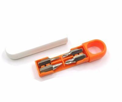 Mini Plastic Hand Screwdriver Tools Sets Keychain for Promotion