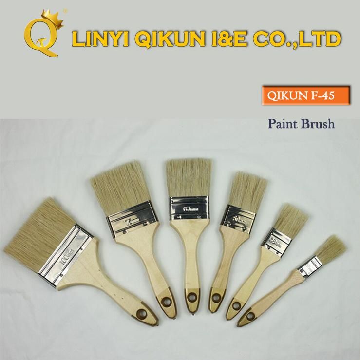 F-36 Hardware Decorate Paint Hand Tools Double Color Wooden Handle Bristle Paint Brush
