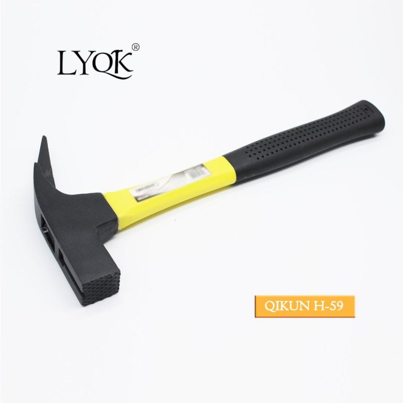 H-58 Construction Hardware Hand Tools Plastic Coated Handle German Type Claw Hammer