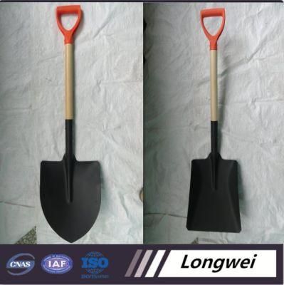 Good Quality High Carbon Steel Wooden Handle S518&S519 Shovel