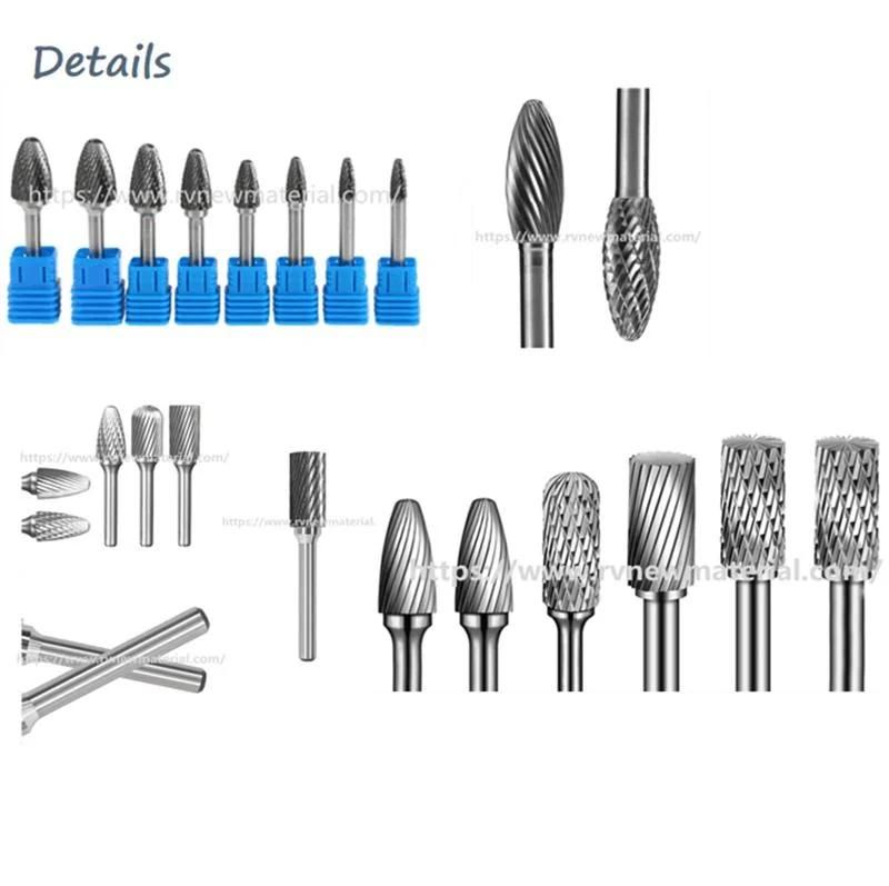 Tungsten Carbide Rotary Burrs for Processing Metal Jade Wood Plastic