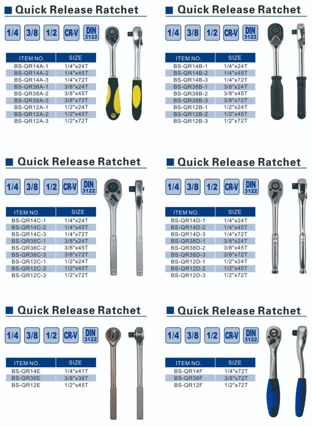 Long Lifespan Quick-Release Offset Ratchet Wrench Hand Tools