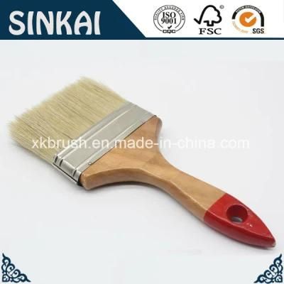 Quality Paint Brushes with Natural Bristle and Wood Handle