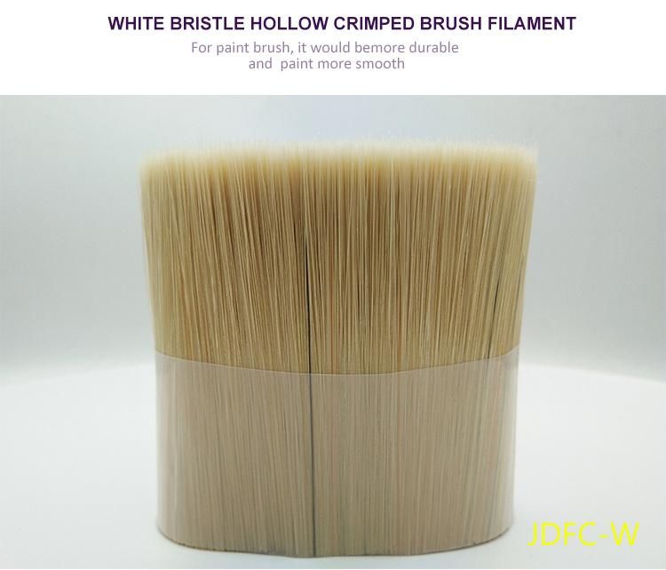 White Bristle Hollow Crimped Brush Filament for Paint Brush /Jdfc-W