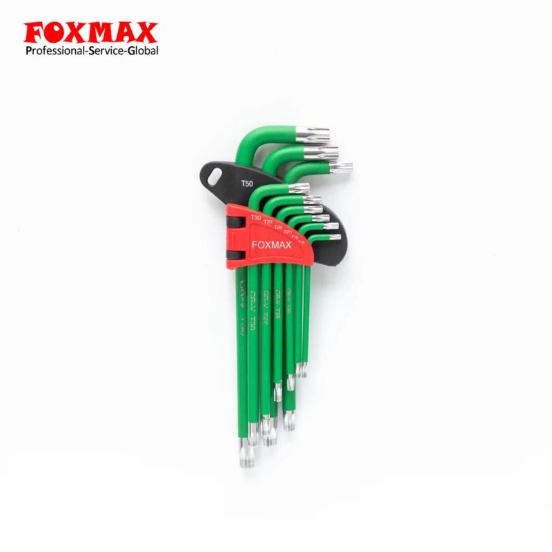 9PCS Long Arm Torx Hex Key Allen Key Set (HK-009)