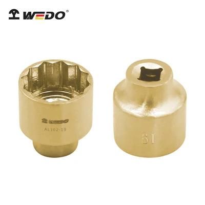 Wedo Aluminium Bronze Alloy Non Sparking 1/4&prime; &prime; Socket