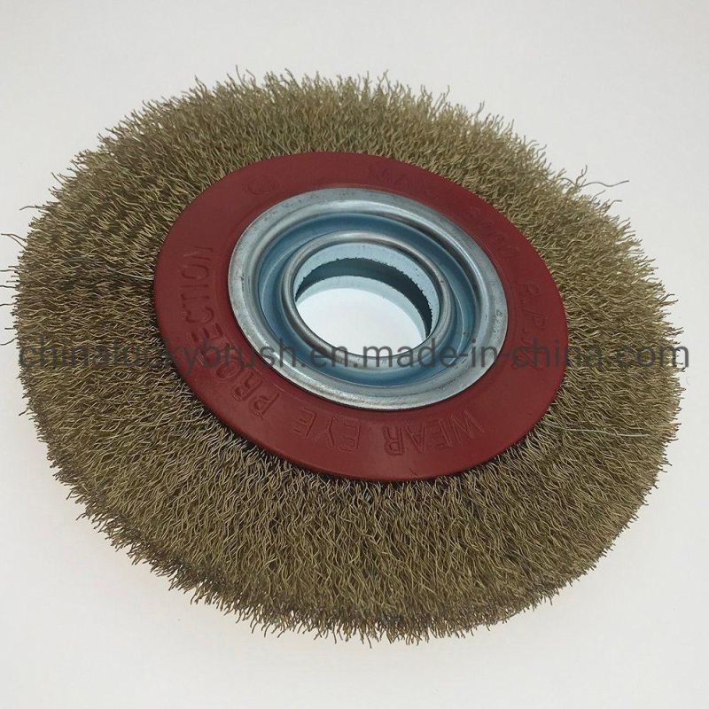 150mm Brass Coated Steel Wire Wheel Brush (YY-937)