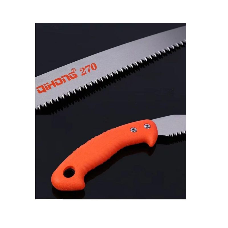Pruning Saw with Sheath, Hand Saw with Straight Blade and Sheath, Suitable for Trimming Tree Branches and Clearing Forest Paths Wyz145878