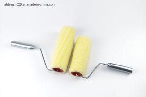 The Latest Version of 2020 Factory Wholesale Hot Sale Cheap High Quality Yellow and White Stainless Steel Handle Polyester Roller Brush