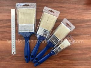 Plastic Handle Paint Brush with Pure Bristle Material