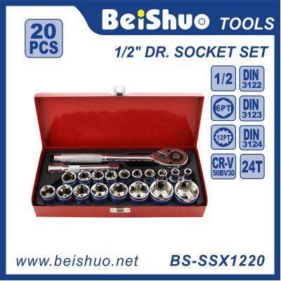 High Quality Red Case 20PCS Dr Socket Set