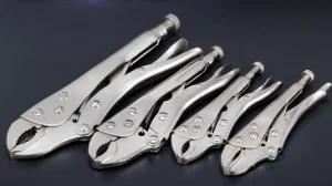 American Type, Curved Jaws with Wire Cutters, Nickel Plated