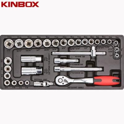 Kinbox BMC Tray Hand Tool Set Item Tb01m103 3/8 Socket Set