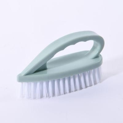 Plastic Clothes Washing Scrub Brush with Handle Small Cleaning Brush for Bathroom Shower Sink Carpet Floor