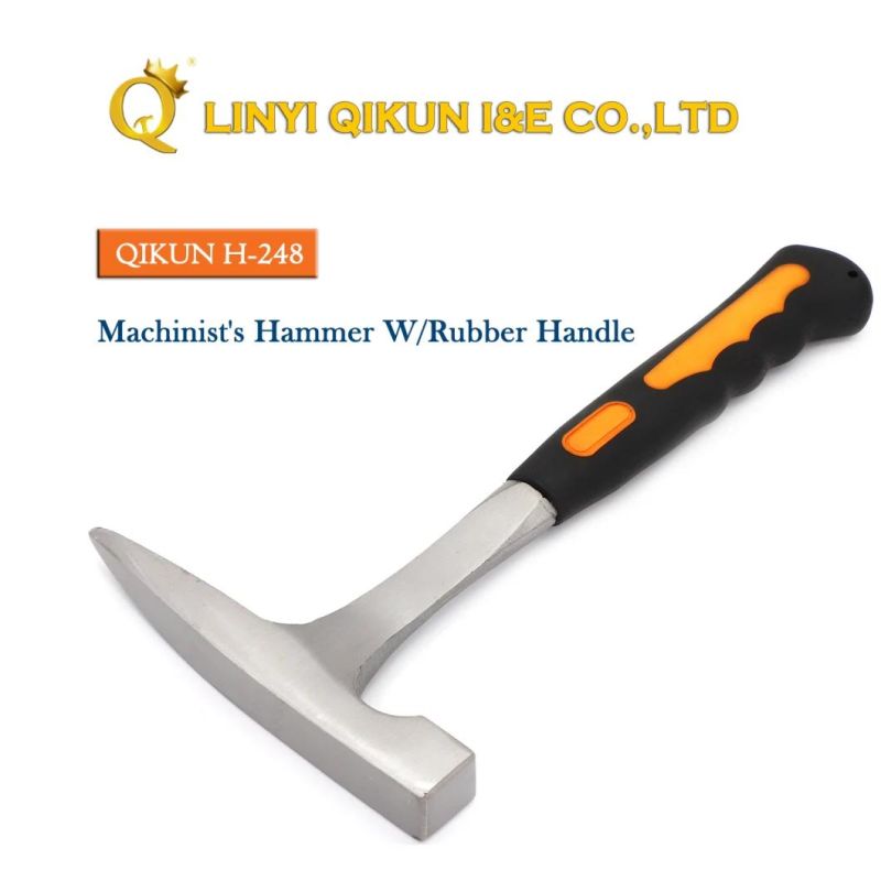 H-244 Construction Hardware Hand Tools Fiberglass Handle German Type Machinist′s Hammer