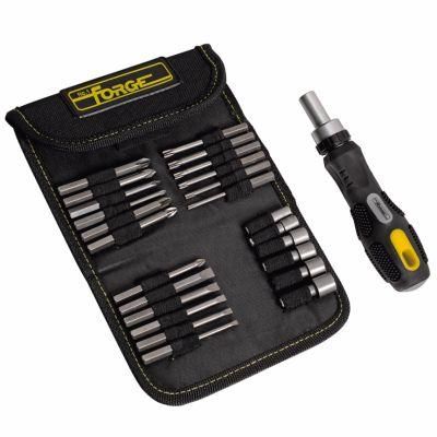 26PCS Multifunctional Hand Tools Cr-V Steel Ratchet Screwdriver &amp; Bits Set