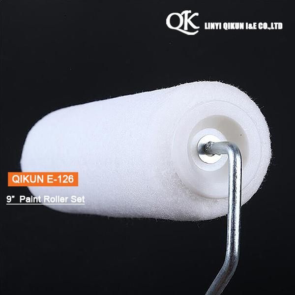 E-123 Hardware Decorate Paint Hand Tools Acrylic Polyester Mixed Yellow Double Strips 9" Paint Roller