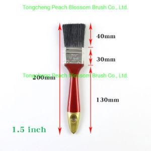 1-6inch Jasper Brand Red Handle Black Bristle Paint Brush