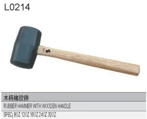 Rubber Hammer with Wooden Handle L0214