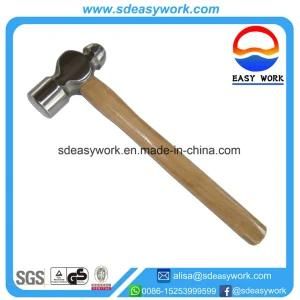 High Carbon Steel Ball Pein Hammer with Wooden Handle