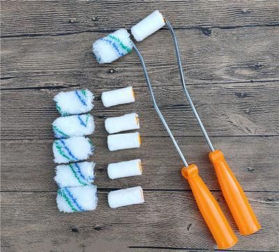 2 Inch Mini Repair Paint Roller Cotton Material Pating Brush Set