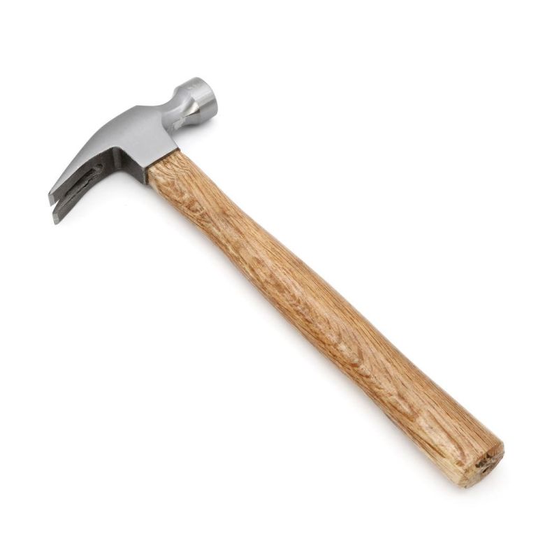 Drop Forged American Type Claw Hammer with Wooden Handle