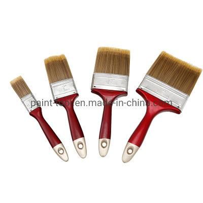 Wholesale Brislte Hair Paint Brushes with Plastic Handle Silver Tip