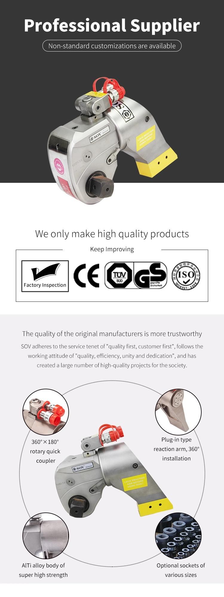 Factory Price High Quality Square Drive Automatic Hydraulic Torque Wrench