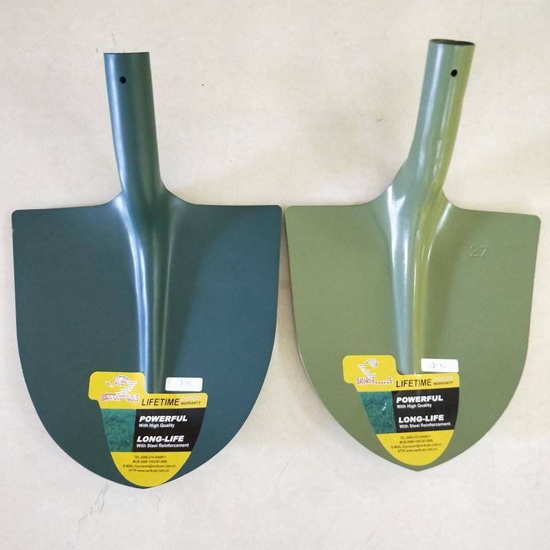 Green Color Steel Shovel S527&S529 Carbon Steel Shovel