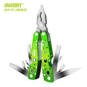 Jakemy 9 in 1 Multifunctional Outdoor Multi Tool Repair Mixed Folding Plier