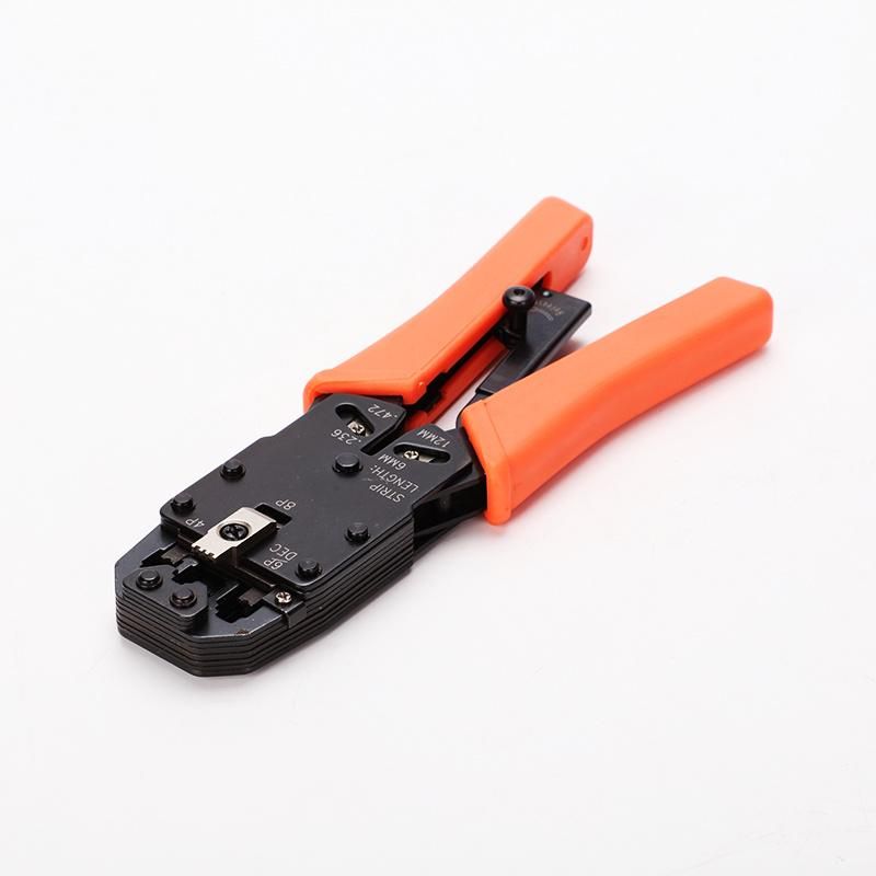 Cable Crimping Tool for RJ45/8p8c, Rj12/6p6c, Rj11/6p4c, Rj9/4p4c with Ratchet Cable Crimper