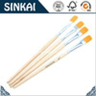 12PCS Wood Handle Nylon Artist Brush