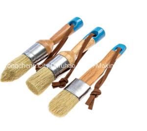 Chalk and Wax Round Paint Brush Set