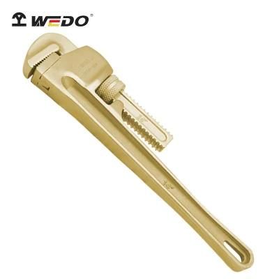 WEDO High Quality Aluminium Bronze Pipe Wrench (American Type) Non-Magnetic/Sparking Pipe Spanner