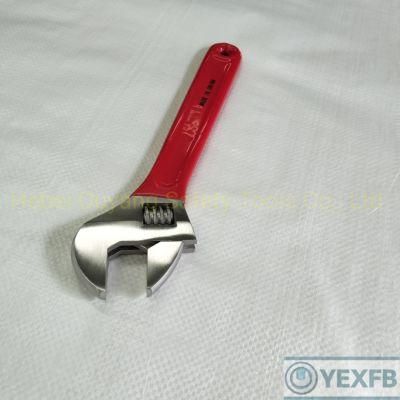 Stainless Steel Rubber Handle Adjustable Spanner/Wrench, 12&quot;, SS304/420/316