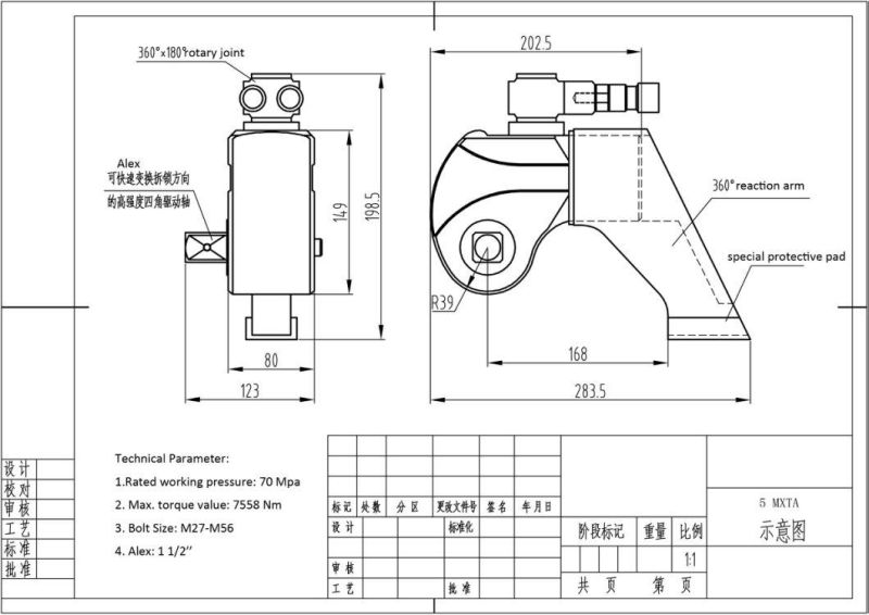 Light Weight Hydraulic Wrench (MXTA)