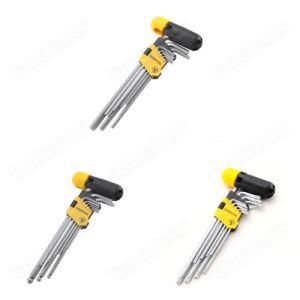 9PCS Wrench Extra Long Hex/Ball/Torx Set with Handle for Hand Tools