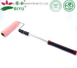 Pink Polyester Paint Brush with Telescopic Rod
