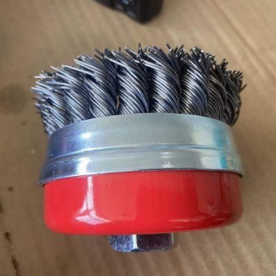 High Quality 100mm Wire Brush with Thread for Heavy Application
