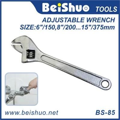Anti-Slip Handle Metal Adjustable Wrench Hand Tool, Spanner
