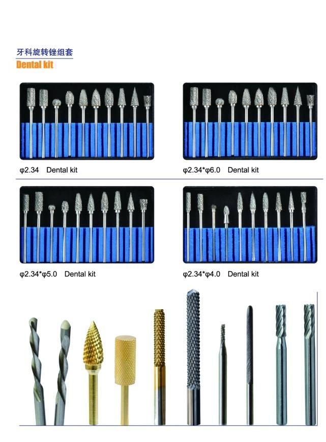 Rotary Burrs Dental Kit Made in China