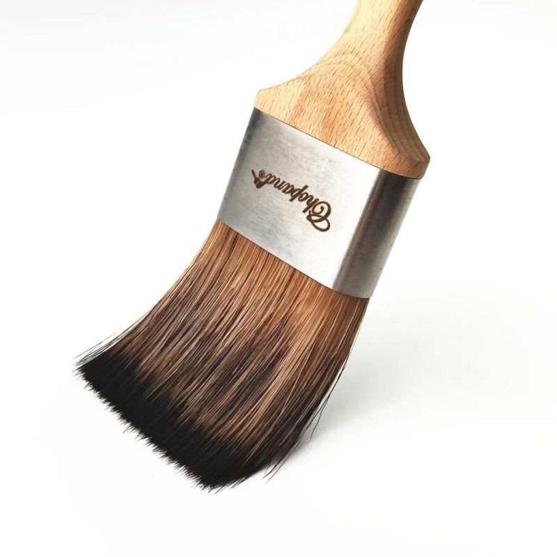 Chinese Style Wood Handle Trim and Walls Polyester Paint Brush