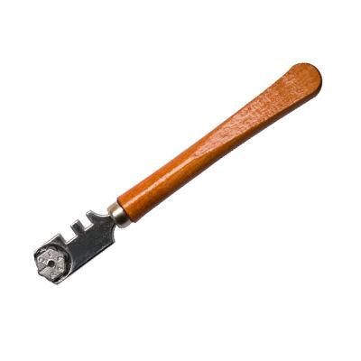 Fixtec New Invent Product Glass Cutter Wooden Handle Six Wheel Power Tools Accessory DIY Hardware