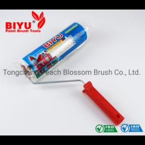 2020 New Red Plastic Handle Paint Roller Brush for Decoration