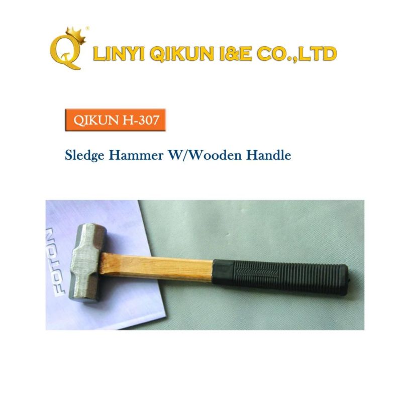 H-253 Construction Hardware Hand Tools Fibreglass Rubber Handle German Type Machinist′s Hammer