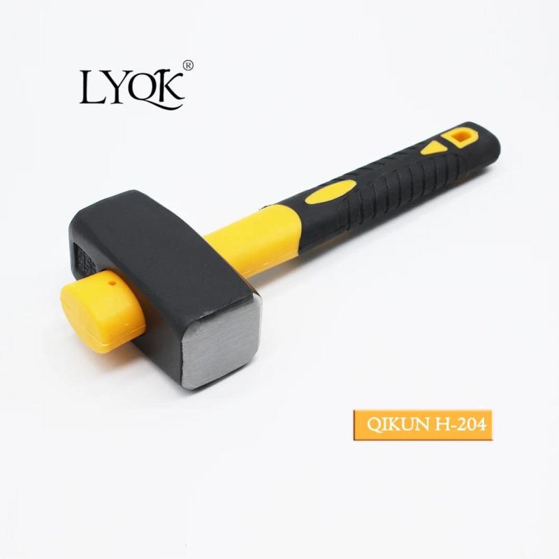 H-204 Construction Hardware Hand Tools Plastic Coated Handle German Type Stoning Stone Hammer