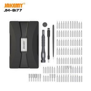 Jakemy OEM and ODM 106 in 1 Professional and Precision Aluminium Alloy Handle Screwdriver Set with Certification