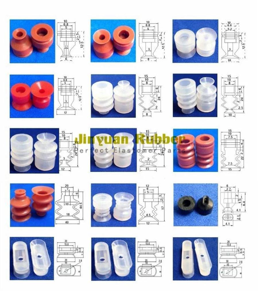 Round Industrial Vacuum Flat Suction Cups Manufacturer