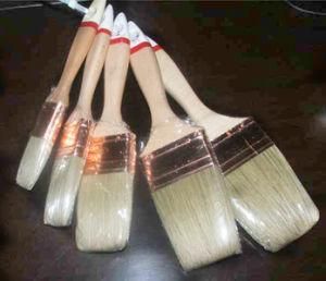 Paint Brush Tapered 100% Pure Polyester Filaments Gold Colored Ferrules